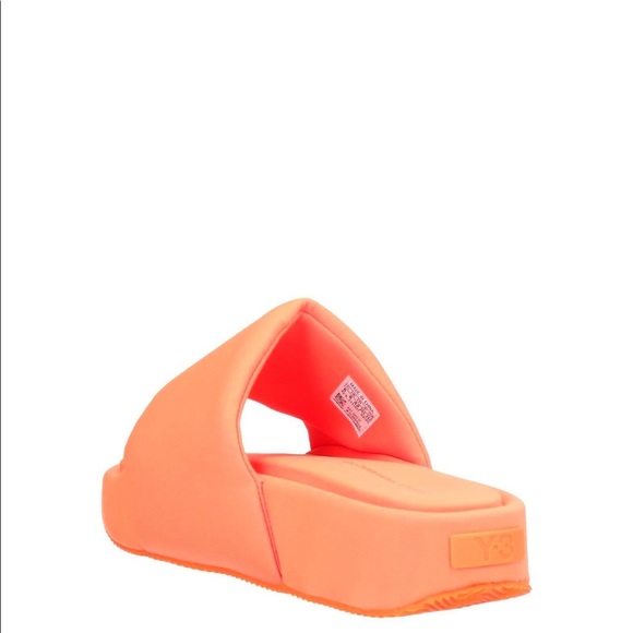 Y-3 Yohji Yamamoto & Adidas women’s neon orange sandals - Picture 5 of 9